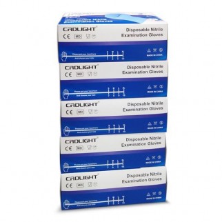 Luvas nitrilo azul não...